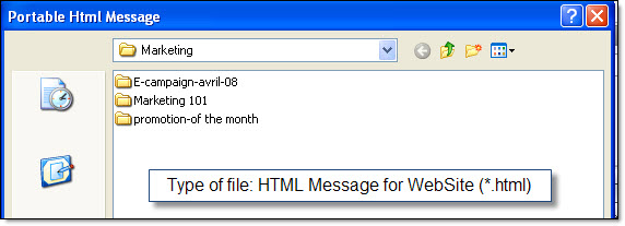 Save HTML message-for web-site-2