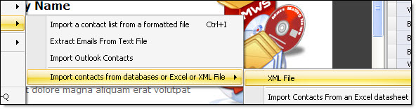 import-contacts-BD-Excel-xml-XML-file